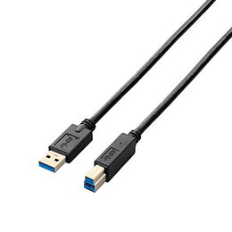 ☆エレコム USB3.0ケーブル/A-Bタイプ/スタンダード/0.5m/ブラック USB3-AB05BK