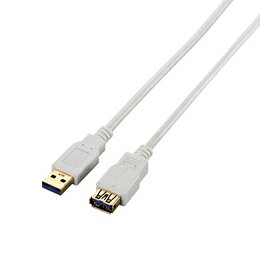 USB3.0(Aタイプ:オス)のインターフェースを持つ周辺機器のUSBケーブルの長さが足りないときに、延長してパソコンと接続できるUSB3.0延長ケーブル。
