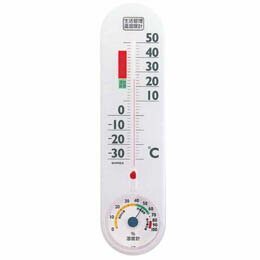 ☆EMPEX 生活管理 温度・湿度計 壁掛用 TG-2451 クリアホワイト