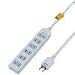 ☆YAZAWA 雷ガード付延長コード・タップ6個口 Y02KS602WH