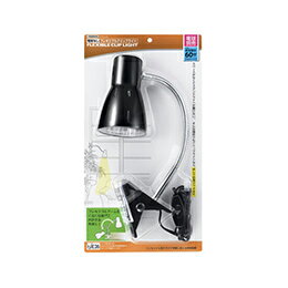 ☆YAZAWA E26電球なしフレキシブルクリップライトブラックCFX60X02BK