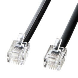 ☆サンワサプライ モジュラーケーブル(黒) TEL-N1-7BKN2 ☆サンワサプライ モジュラーケーブル(黒) TEL-N1-7BKN2