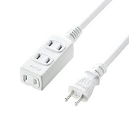 ☆サンワサプライ スリム電源延長コード TAP-EX34-10WN