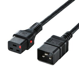 ☆サンワサプライ 抜け防止ロック電源コード APW15-C20C19LK03