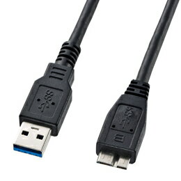 ☆サンワサプライ　USB3.0マイクロケーブル(A-MicroB)0.5m　KU30-AMC05BK