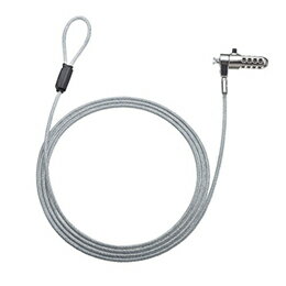 ☆サンワサプライ nanoスロット対応セキュリティワイヤー・ダイヤル錠 SLE-40S