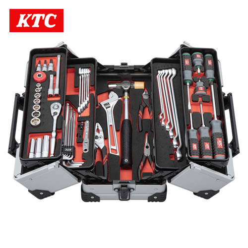 KTC 2026SKセール限定品 9.5sq.両開きメタルケースセット[56点] シルバー　SK35626WZS
