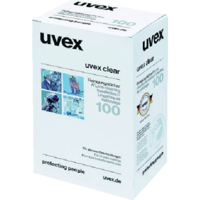 UVEX メガネクリーナー 9963005メーカー：UVEX社【特長】●ウベックス保護メガネ用使い捨てメガネ拭きです。●1枚個包装で持ち運びに便利です。●レンズコーティングを傷つける事なくクリーニングできます。●保護メガネ、ゴーグル用のケア用品です。【仕様2】●使い捨てタイプ●シリコンフリー●個装パウチのサイズ:縦約9cm×横約3.65cm●中身のクリーニングティシュのサイズ:縦約14.7cm×横約14cm【商品情報】品番：9963005発注コード：5532989JANコード：4031101981772原産国：ドイツ質量：273G※画像はイメージです。