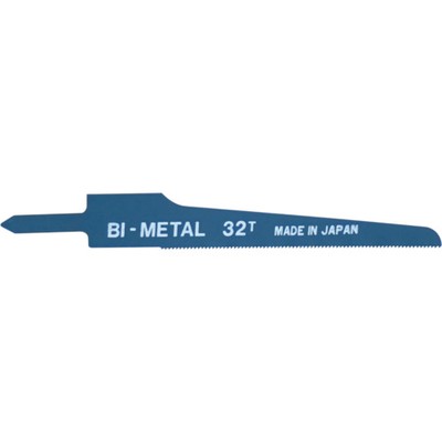 日平 エアソー替刃 (32山) 10枚入り AS-22B-32メーカー：日平機器(株)【特長】●バイメタル材を使用し、切れ味鋭く耐久性抜群です。【用途】●凹凸のある鋼板、アルミ、プラスチック類のワークの切断に。【仕様】●山数:32●全長(mm):96●有効刃長(mm):61●厚さ(mm):0.8●色:ブルー●適合材:鋼板●切断能力(mm)鉄・ステンレス :1~3●適応切断素材:鉄・ステンレス【仕様2】●エアーソー用●ブレード刃数32山【材質／仕上】●バイメタルハイス【セット内容／付属品】●10枚入り【注意】●切削作業の際は保護具を着用してお取扱いください。【商品情報】品番：AS-22B-32発注コード：7838581JANコード：4580117393494原産国：日本質量：33G※画像はイメージです。