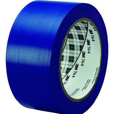 3M ラインテープ 764 青 50.8mm×32.9m 764 BLU 50X32メーカー：スリーエム ジャパン(株)テープ・接着剤製品事業部【特長】●凹凸面に良くなじみます。●色バリエーションが豊富で5S管理に最適です。●経済性に優れています。【用途】●屋内用。●パイプなどの色分け用。●一時的な区画線用。(長時間貼り置きしますと糊残りの可能性があります)【仕様】●色:青●幅(mm):50.8●長さ(m):32.9●厚さ(mm):0.13●引張強度(N/10mm):22.8【仕様2】●接着力: 4.5N/10mm●はく離紙なし【材質／仕上】●基材:塩化ビニール●粘着剤:ゴム系【注意】●この商品は、一般消費者様向けの製品ではないため、表示や取扱説明書などが一般消費者様向けに表記・同梱されておりません。【商品情報】品番：764 BLU 50X32発注コード：1162407JANコード：0021200434327原産国：アメリカ質量：300G※画像はイメージです。