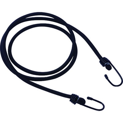 TRUSCO バンジーコード8mmx1500mm 黒 TBC-8150-BKメーカー：トラスコ中山(株)【特長】●伸縮性があり、疲労しにくい密な糸編みです。●フック先端に保護キャップがあります。●両端フック付です。【用途】●荷物の仮留め、固定など。【仕様】●色:黒●長さ(m):1.5●標準幅(mm):8【仕様2】●両端フック【材質／仕上】●中芯:天然ゴム●被覆:ポリエステル●金具:スチール【注意】●提供不可:chemSHERPA、SDS【商品情報】品番：TBC-8150-BK発注コード：1612079JANコード：4989999029291原産国：台湾質量：80G※画像はイメージです。