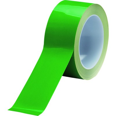 ユニット ユニフィットテープ(緑)50×10M 863-603メーカー：ユニット(株)【特長】●色の使い分けで様々な意味合いの区画表示ができます。●オレフィン系フィルムを使用し、燃焼時に有毒な塩素ガスを発生しません。●粗面(凹凸面)に追従性が良い強粘着タイプの合成ゴム系粘着剤を使用しています。【用途】●工場内の通路確保表示、危険箇所明示、置場スペースの区分けに。●施設、店舗などの通路表示に。【仕様】●色:緑●幅(mm):50●長さ(m):10●厚さ(mm):0.12●テープカット条件:ハサミ、カッターが必要●筆記可否:不可【仕様2】●セパレーター台紙無●強粘着●樹脂製紙管●タイプ(屋内/屋外):屋内●別作可否:不可【材質／仕上】●基材:オレフィン系フィルム 粘着剤:合成ゴム系【注意】●貼る前に床の埃、汚れ(特に油分)をきれいに取り除いてください。●フォークリフト等の走行路には使用しないでください。【商品情報】品番：863-603発注コード：1840268JANコード：4571181541775原産国：日本質量：110G※画像はイメージです。
