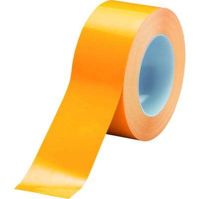 ユニット ユニフィットテープ(黄)50×20M 863-612メーカー：ユニット(株)【特長】●色の使い分けで様々な意味合いの区画表示ができます。●オレフィン系フィルムを使用し、燃焼時に有毒な塩素ガスを発生しません。●粗面(凹凸面)に追従性が良い強粘着タイプの合成ゴム系粘着剤を使用しています。【用途】●工場内の通路確保表示、危険箇所明示、置場スペースの区分けに。●施設、店舗などの通路表示に。【仕様】●色:黄●幅(mm):50●長さ(m):20●厚さ(mm):0.12●テープカット条件:ハサミ、カッターが必要●筆記可否:不可【仕様2】●セパレーター台紙無●強粘着●樹脂製紙管●別作可否:不可●タイプ(屋内/屋外):屋内【材質／仕上】●基材:オレフィン系フィルム 粘着剤:合成ゴム系【注意】●貼る前に床の埃、汚れ(特に油分)をきれいに取り除いてください。●フォークリフト等の走行路には使用しないでください。【商品情報】品番：863-612発注コード：1840304JANコード：4571181541836発注単位：1巻入数：1原産国：日本質量：170G※画像はイメージです。