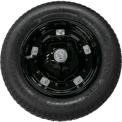 金象 国産 一輪車用タチホイル 片ネジ BK 182698メーカー：浅香工業(株)【特長】●タイヤの原材料の配合を見直し、クッション性能・耐久性を大幅UP致しました【用途】●一輪車の取り替え用車輪(タイヤ、チューブ、ホイルが一体)【仕様】●タイヤタイプ:空気入りタイヤ●車輪径(mm):365●タイヤ幅(mm):76●車軸径:φ15mm●タイプ:空気入りタイヤ【材質／仕上】●車輪部 スチール・ゴム【商品情報】品番：182698発注コード：6906011JANコード：4960517182698原産国：日本質量：2KG※画像はイメージです。