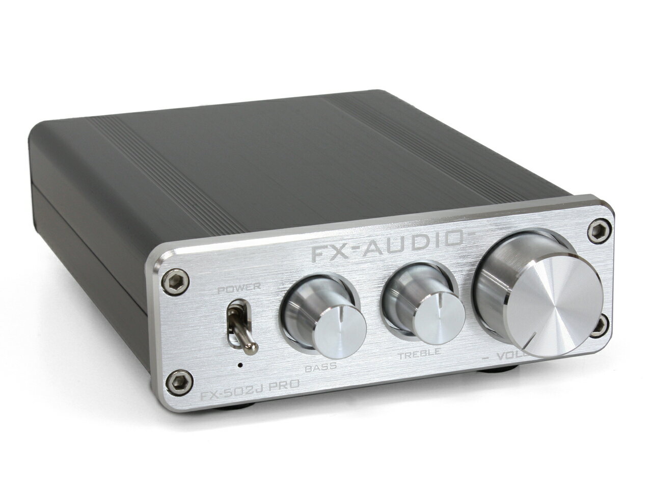 送料無料 FX-AUDIO- FX-502J PRO [シルバー] TDA7498搭載 50W 2ch トーンコントロール機能搭載プリメインアンプ