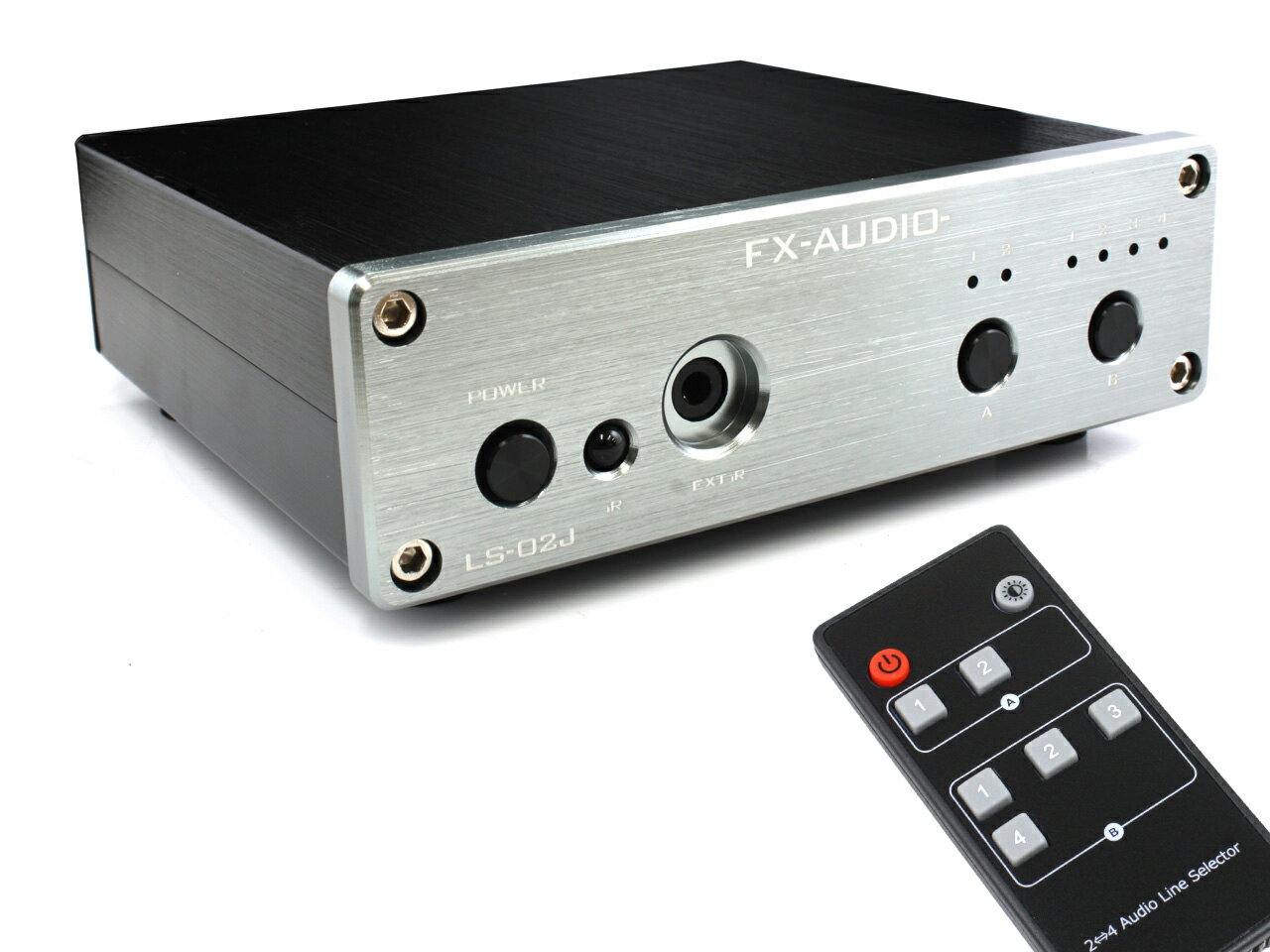 ̵ FX-AUDIO- LS-02J [֥å]⥳б 2:4 Multiple Audio Line Selector RCA ش 쥯