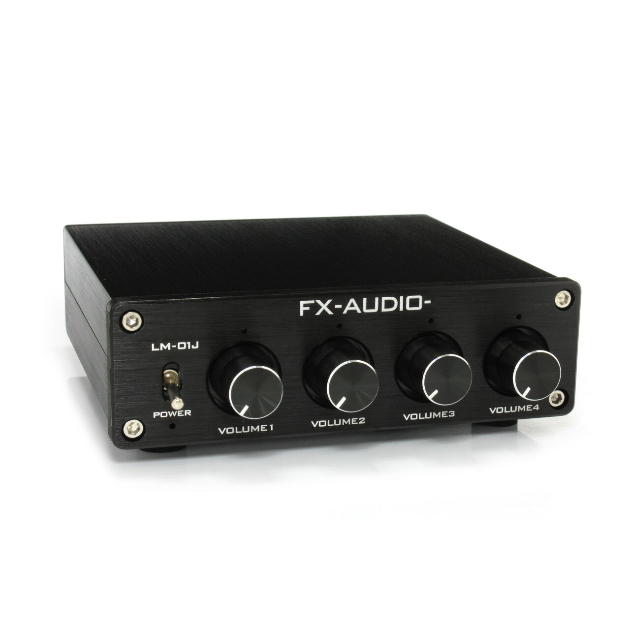 送料無料 FX-AUDIO- LM-01J [ブラック] 4chステレオミキサー ＆ プリアンプ RCA4系統入力を1出力に合成