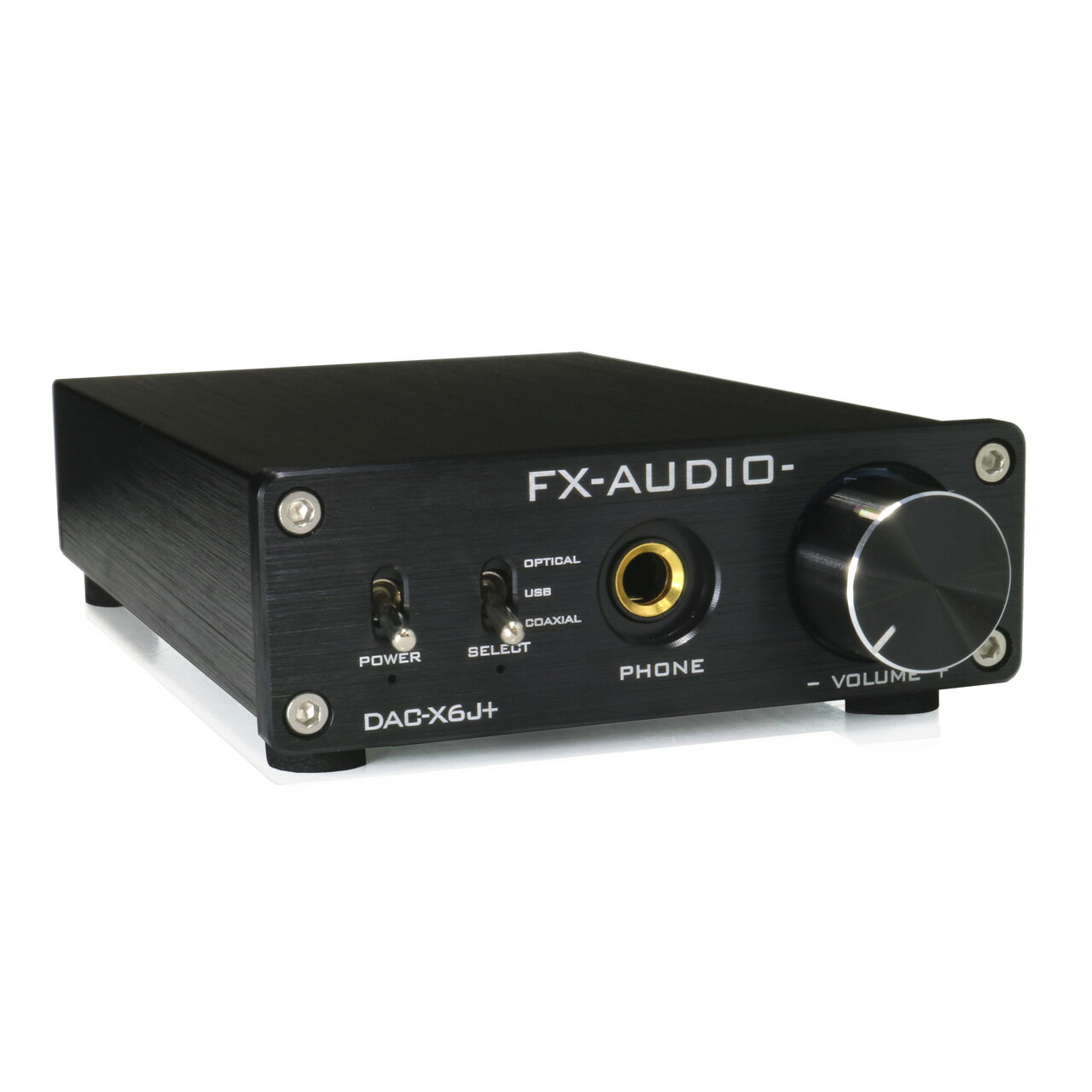 送料無料 FX-AUDIO- DAC-X6J+[ブラック]高性能ヘッドフォンアンプ搭載 ハイレゾDAC 光 オプティカル 同軸 デジタル USB 最大24bit 192kHz