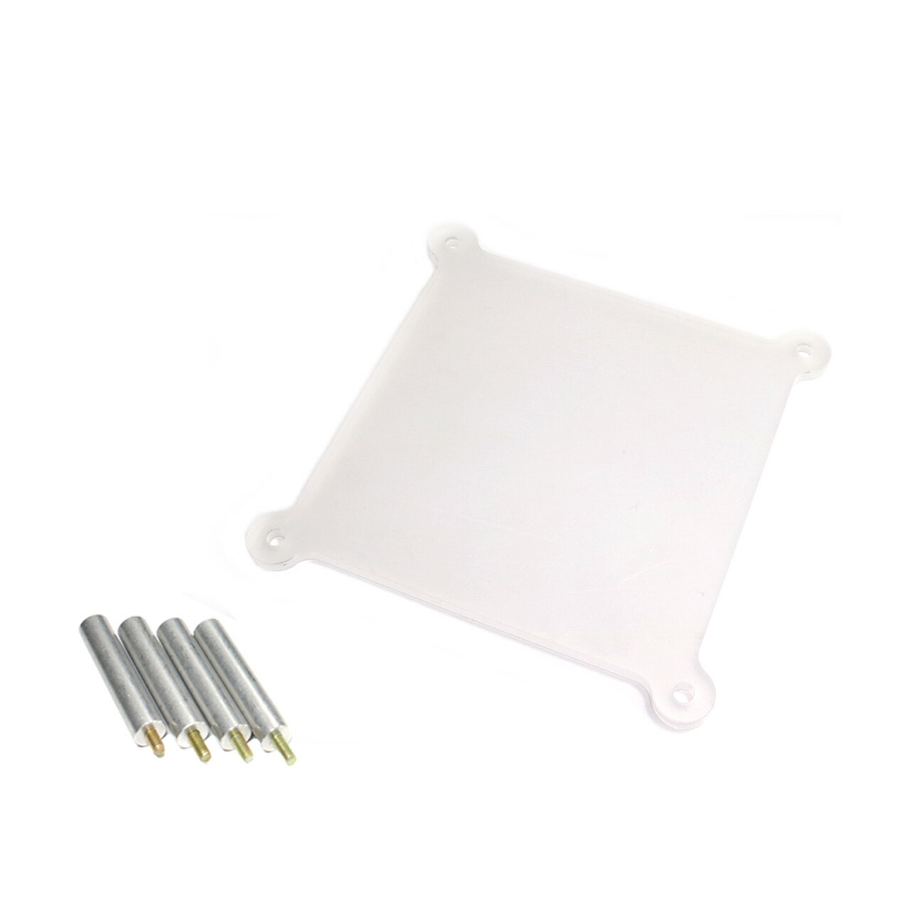 アクリル製 [CUBE]オーディオラック[W:129.5×D:129.5mm 4.8mm厚]用 1段増設キット アクリルシェルフ アクリルラック