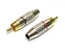 金メッキRCAプラグ2個Set はんだレスタイプ (RCA PLUG TYPE B)