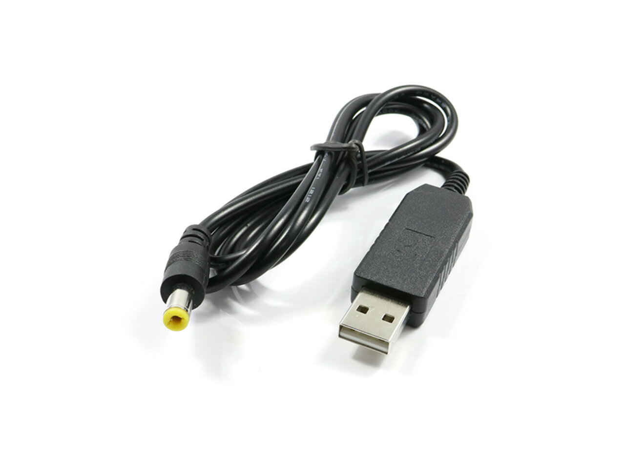 USB to DC9Vプラグ電源ケーブル 1m プラグ外径5.5/内径2.1mm 