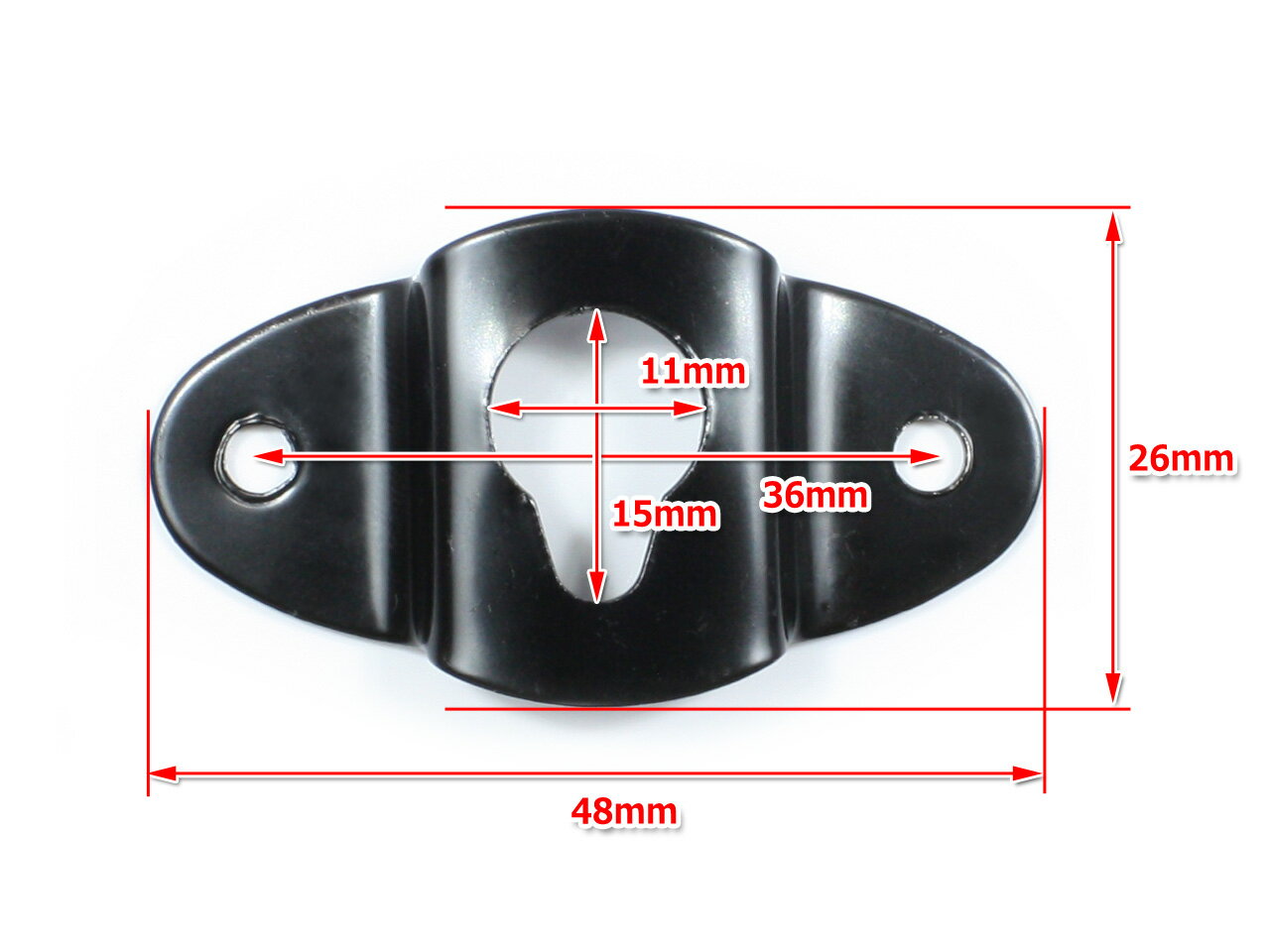 小型スピーカー壁掛け金具 汎用ブラケット 小 DIY 48mm×26mm(2枚1組)