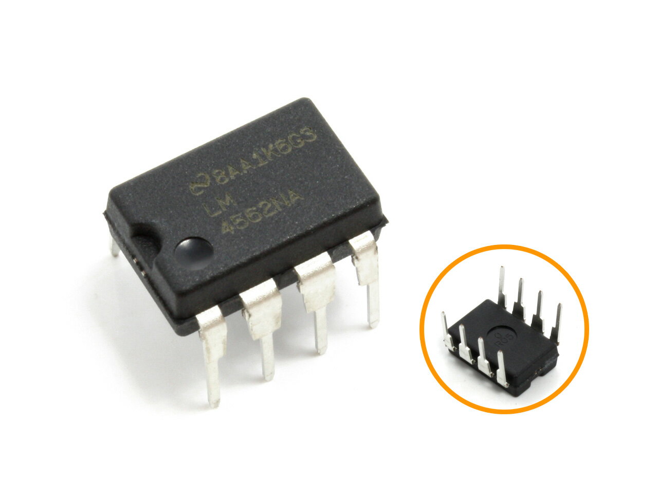 TI[ナショセミ]製 LM4562 2回路 DIP 8PIN 