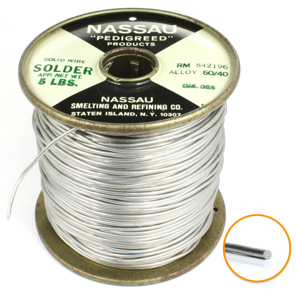 [RM542196]WesternElectric NASSAU[ナッソ ナッソー]60’s SOLDER　1960年代 ビンテージハンダ30cm単位切売