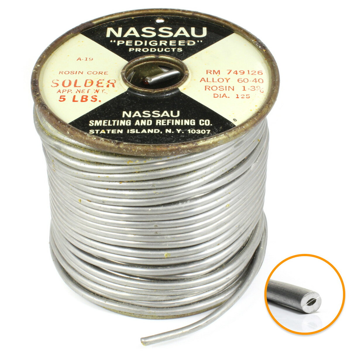 [RM749126]WesternElectric NASSAU[ナッソ ナッソー]60’s SOLDER　1960年代 ビンテージハンダ10cm単位切売