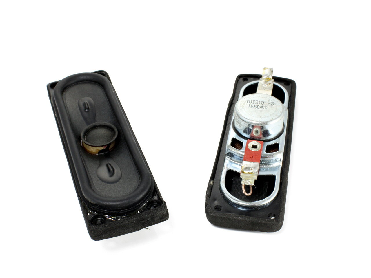 オーバルタイプ＆長方形フレーム フルレンジスピーカーユニット 3.5インチ(90mm) 12Ω/MAX30W スリムタ..