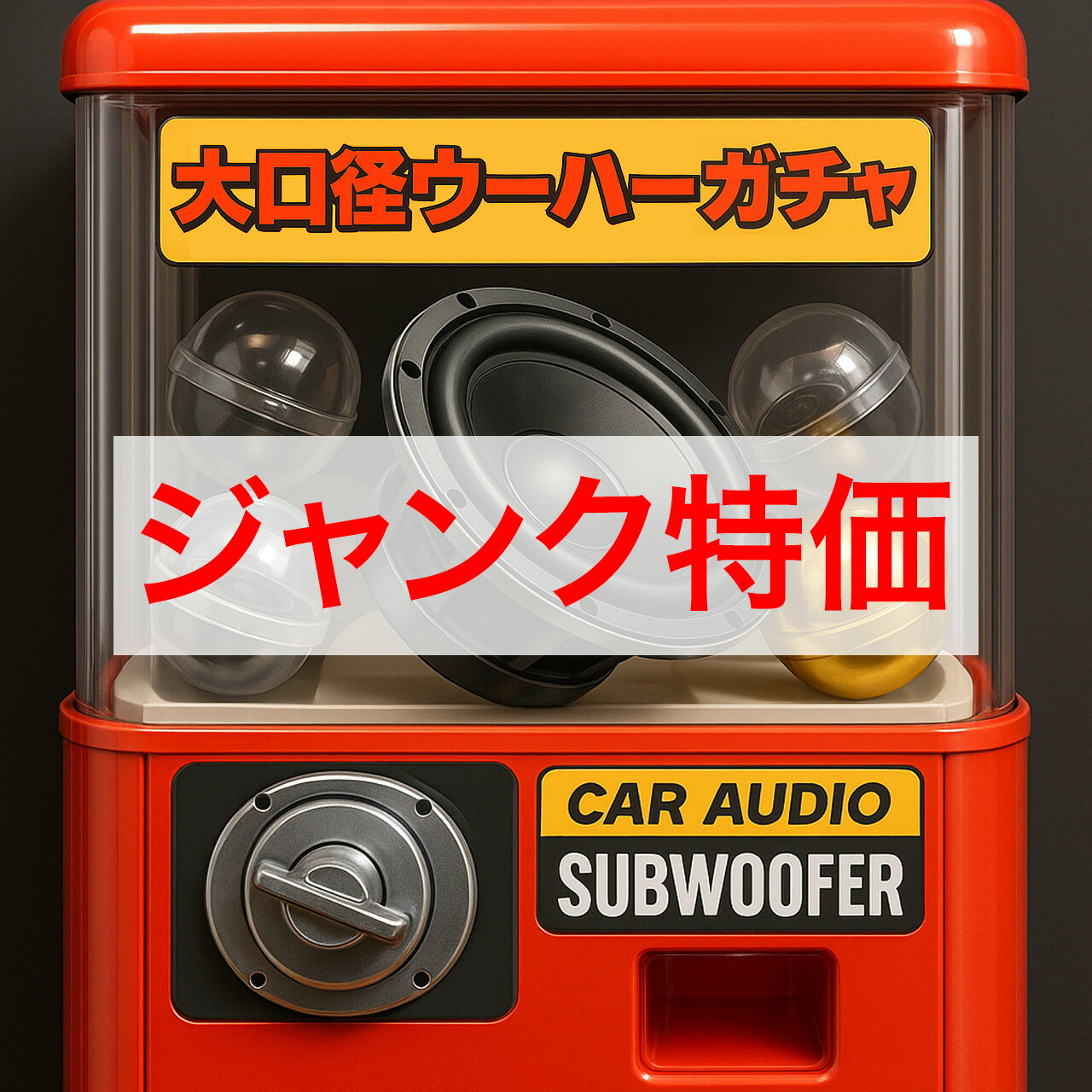 [Junk][Special Price due to defects] 10-inch to 12-inch large diameter woofer unit (requires repair)