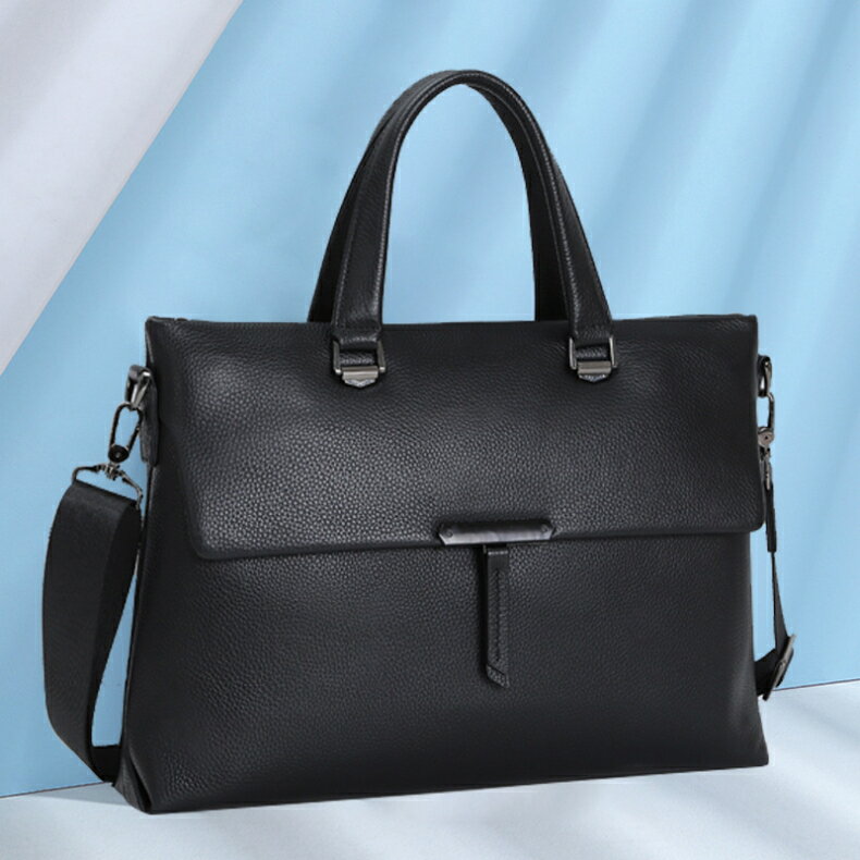 Attache Case - ビジネスバッグ メンズバッグ 2WAY ショルダーバッグ ハンドバッグ 本革 撥水 手提げ 斜め掛け パソコンバッグ 14インチ PCバッグ 出張 通勤 PC収納 トートバッグ ブリーフケース A4 大容量 ノートPC 軽量 ショルダーベルト