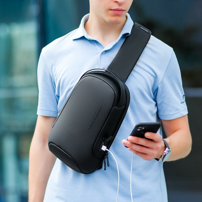 ボディバッグ USBポート ワンショルダーバッグ ウエストポーチ 2WAY ショルダーバッグ 大容量 チェストバッグ ワンショルダー多機能 9.7インチ iPAD収納 軽量 通勤 出張 男女兼用 斜めがけ 肩掛け スポーツバッグ 表面撥水加工