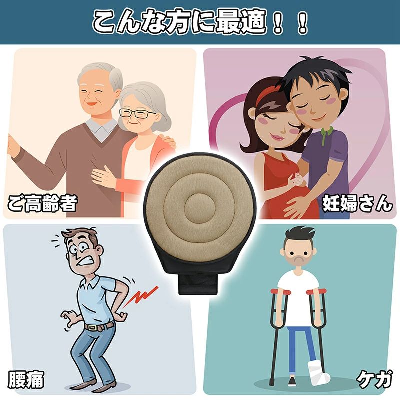 商品情報 【商品仕様】 ●サイズ：直径38.5cm 高さ1.5cm ●重量（約）：0.24kg ●材質：コット ●カラー：カーキ、ブラック ●パッケージ内容：クッション*1 【負担軽減】 クッションには固定用スポンジがあり、安全かつ360度回可能です。背中、腰、膝への負担を軽減します。 【足腰などを保護】 360度回転して、椅子や車に乗り降りするときにねじれることによって引き起こされる背中、膝、腰の緊張を和らげます。 【車用・自宅用可】 クッションは、ほとんどのタイプの車両シートで、または自宅で椅子に座っているときに使用できます。軽量であるため、どの座席設定間でも簡単に移動できます。柔らかく、目立たず、快適なポータブルシートクッション。 360度回転します。シートや椅子の乗り降りが簡単で快適になります。 【日本国内検品済】 SENUN製品は日本企業が企画開発・検品・販売・サポートを行なっております。 回転クッション 車用を出荷する前には、専任のスタッフが入念な検品を行います。 日本メーカーだからこそ、きめ細かなアフターサービスを提供いたします。購入後30日間の返品返金可能です。購入後の不明点や不良など、すぐに対応します。
