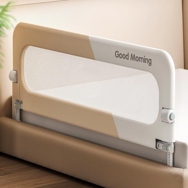 赤ちゃんの安眠を守る折りたたみ式ベッドガード おしゃれな育児空間 旅行先でも簡単設置 洗えて清潔 出産祝いに最適 プレゼント対応 コ