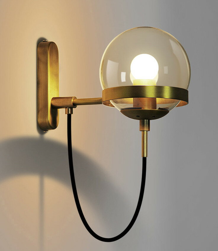 乐天商城 - ブラケットライト 北欧 LED対応 おしゃれ ガラス 円形 ボール 壁掛け照明 和風 モダン 壁掛けライト オシャレ ウォールランプ 階段 玄関 壁付け照明 洋風 ルームライト 階段 和室 廊下 リビング 居間 寝室 ウォールライト インテリア ベッドサイド