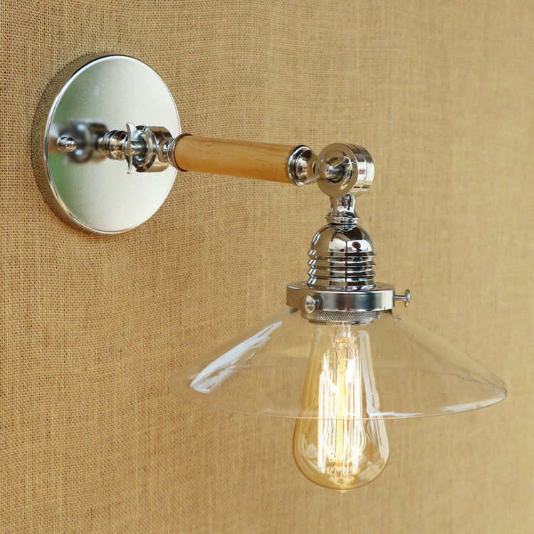 壁掛けライト 壁取付照明 壁掛け照明 LED対応 室内照明 ブラケット照明 玄関照明 ブラケットライト 北欧 壁掛け灯 照明おしゃれ 階段ライト ガラス 間接照明 ブラケット 北欧 照明器具 スーチル素材 レトロカフェ風ライト1灯 レストラン照明 大人気照明 廊下 寝室