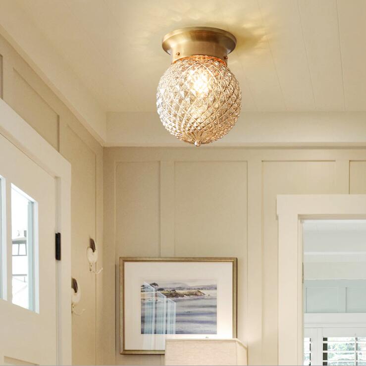 乐天商城 - シーリングライト 真鍮 おしゃれ 天井照明 天井直付 室内照明 照明器具 玄関照明 北欧 ガラス シャンデリア ペンダントライト ダイニング 廊下 階段 店舗