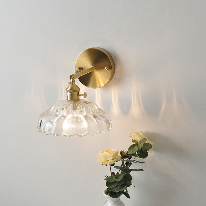 乐天商城 - ブラケットライト 室内 洋風 ガラス 透明 壁掛け照明 ブラケット レトロ 壁掛けライト 照明器具 LED対応 ウォールライト 玄関照明 間接照明 おしゃれ リビング 階段 寝室 ダイニング 店舗 カフェ バー 廊下