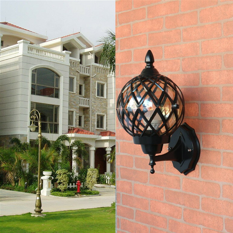 乐天商城 - ブラケットライト 壁掛けライト 屋外照明 防雨 壁掛け照明 灯体直径18cm レトロ インダストリアル 照明器具 led照明 ウォールライト 玄関照明 間接照明 おしゃれ リビング 階段 店舗 廊下 戸外照明