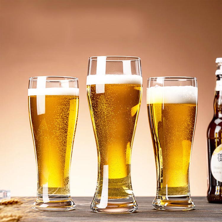 ビールグラス 麦酒 ジュースグラス 食洗機対応 ハイボールグラス 割れにくい 握りやすい ガラスコップ ピルスナーグラ ギフト プレゼン 2