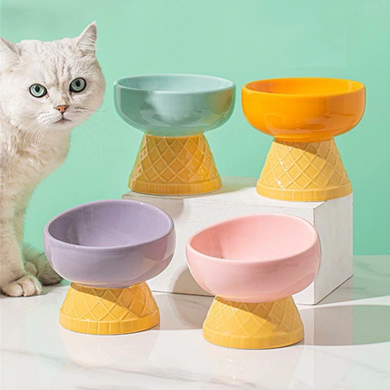 猫 犬 フードボウル 陶器 水入れ 食器 食べやすい 高さ 水飲み セラミック ペット食器 おしゃれ マット ペット用 餌入れ エサ入れ えさ