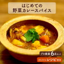 【期間限定特価】【メール便送料無料】はじめての野菜カレースパイス(6点セット)【エヌ・ハーベスト監修レシピ付き】 スターターセット 香辛料 ミックススパイス カ...