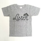 オトッペ Tシャツ「Listen」杢グレー