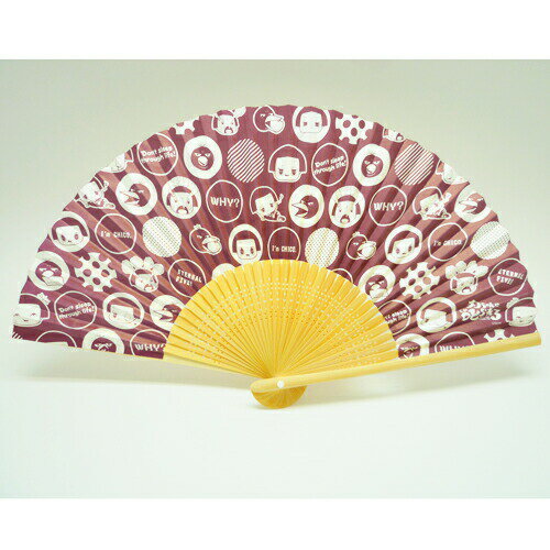 チコちゃん 涼風和紙扇子 ドット