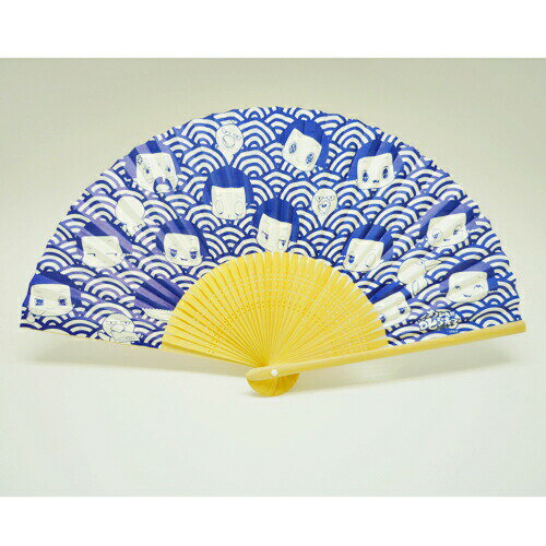 チコちゃん 涼風和紙扇子 青海波