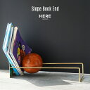 Slope Book End スロープブックエンド HERE ヒア 本立て ブック スタンド アイアン 鉄 オブジェ レコード立て W48×D18×H18cm Ball detail