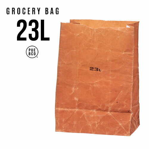  GROCERY BAG / 23L グロウサリー バッグPUEBCO / プエブコ紙袋 bag キャンバスバッグ