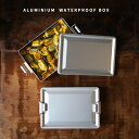 ALUMINIUM WATERPROOF BOX アルミニウム ウォータープルーフ 13cm×9.5cm×3cm 工具箱 パーツ入れ 小物入れ お弁当 メスティン 鍋 アウトドア キャンプ アルミニウム ランチ ボックス 弁当箱 イギリス軍 tsukuda co 佃企画