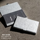 ALUMINUM CARD CASE / マット テクスチャ アルミ カードケースPicus ピクスアルミニウム アルミ シルバー 名刺入れ 名刺 10枚収納 ...